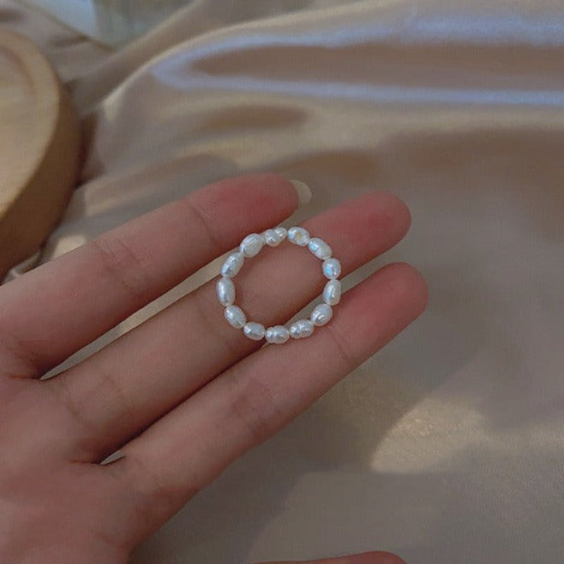 Buy Oniline Freshwater Pearl Beaded Ring - High quality - Tecwwa