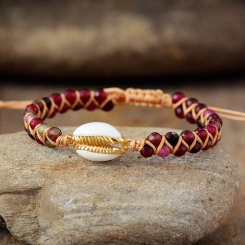 Cowrie Shell gold Bracelets Online - Tecwwa