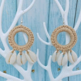 Discover Handmade Crochet and shells Earrings - Tecwwa