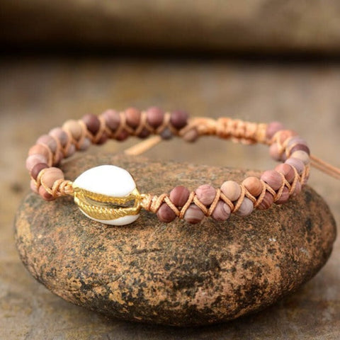 Cowrie Shell gold Bracelets Online - Tecwwa