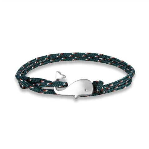 Discover Ocean Whale Bracelets With Nautical Rope - Tecwwa