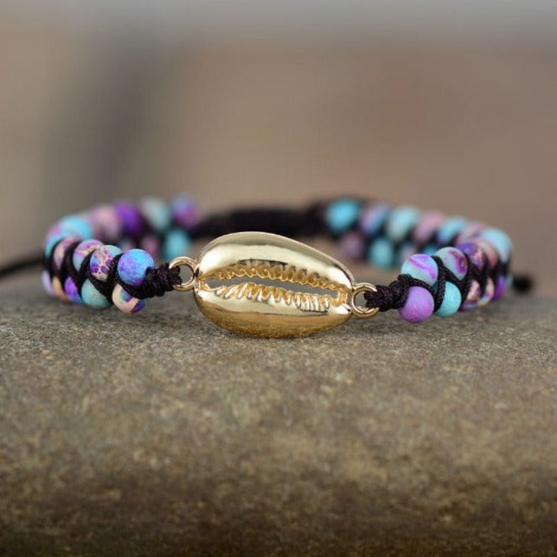 Cowrie Shell gold Bracelets Online - Tecwwa