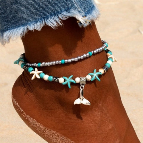 Shell Women's Anklets / Women's Jewellery - Tecwwa