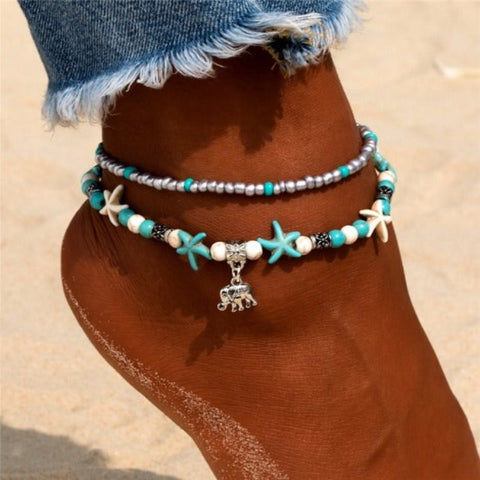 Shell Women's Anklets / Women's Jewellery - Tecwwa