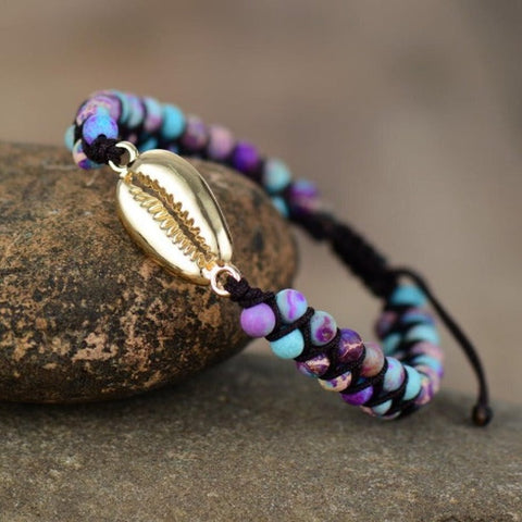 Cowrie Shell gold Bracelets Online - Tecwwa