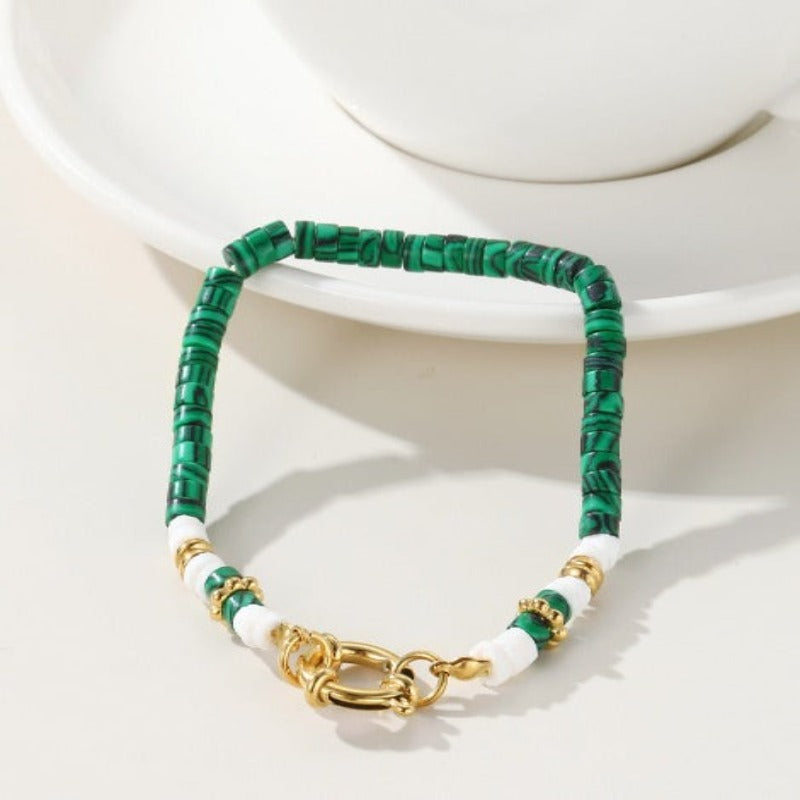 Green Acrylic Female Bracelet - Tecwwa