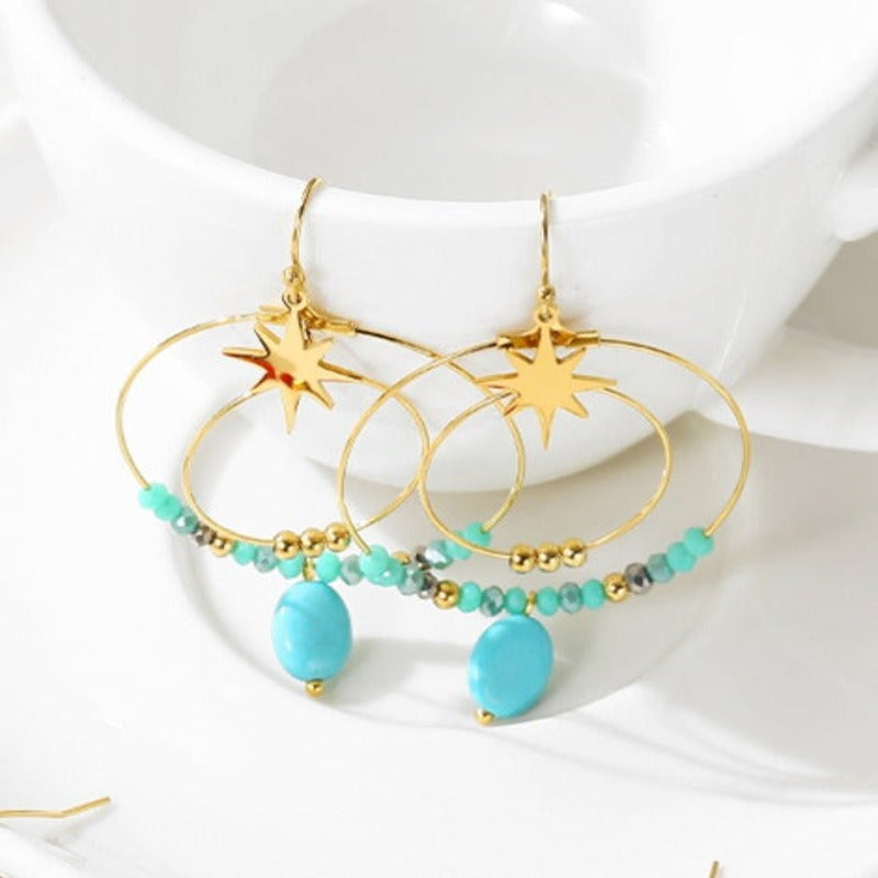 Shop Online Women's Gold Drop Earrings | WORLD - Tecwwa