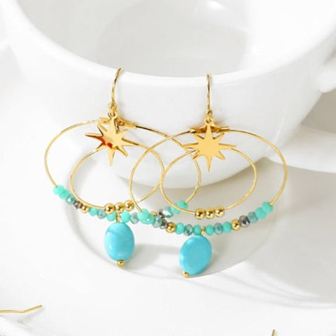 Shop Online Women's Gold Drop Earrings | WORLD - Tecwwa