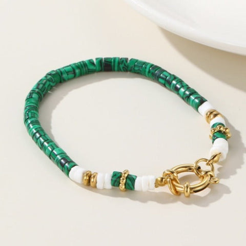 Green Acrylic Female Bracelet - Tecwwa